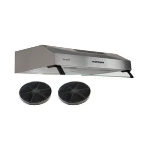 Comparateur de prix : BELDEKO Hotte casquette 60 cm inox - double moteur 200 watts  - 435 m3h