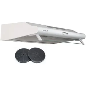 HOTTE CASQUETTE / VISIERE DOUBLE MOTEURS 60 CM - BLANCHE | BELDEKO pas cher