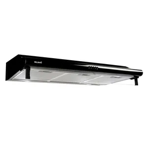 Comparateur de prix : Hotte Casquette - BELDEKO - Greta 90 cm - Evacuation - 420 m3/h - Noir