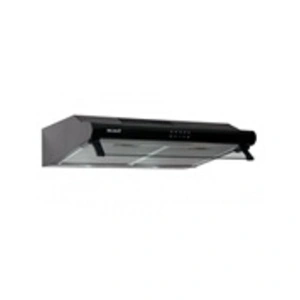 Comparateur de prix : BELDEKO - hotte casquette / visière 60 cm noir 210 m3/h - 100 watts - filtre inclus