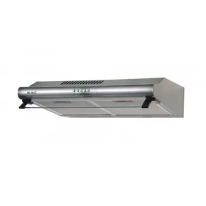 Comparateur de prix : BELDEKO - hotte casquette / visière 60 cm inox 210 m3/h 2 filtres à charbon