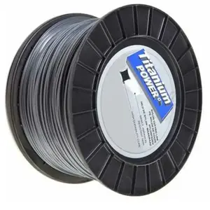 MATIJARDIN Fil Titanium 4 mm x 121 m. Carré. Bi-matière. Bobine. Fil débroussailleuseVendu paramazon