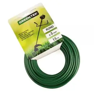 Comparateur de prix : Fil débroussailleuse Greentek rond 3 mm x 15 m