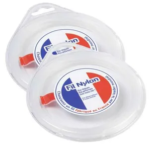 Matijardin - Fil nylon 1,6 mm x 15 m Rond Blanc Blister par 2 pas cher