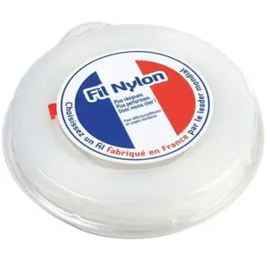 MATIJARDIN Fil débroussailleuse nylon 1,6 mm x 100 m. Rond. Blanc. Blister pas cher