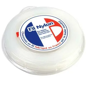 MATIJARDIN Fil nylon 2,4 mm x 90 m Rond Blanc Blister pas cher