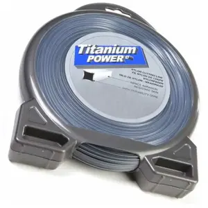 Comparateur de prix : MATIJARDIN Fil Titanium 2,5 mm x 64 m. Carré. Bi-matière. Blister. Fil débroussailleuse