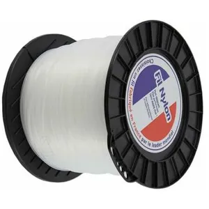 Fil nylon 2 mm x 503 m. Rond. Blanc. Bobine. Fil débroussailleuseVendu paramazon