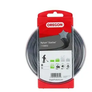 MATIJARDIN Oregon - Fil nylon Nylium 1,3 mm x 15 m, Etoilé, Blister pas cher