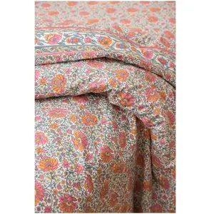 Louise Misha - Housse de couette Noemie en coton bio Orange 240x260