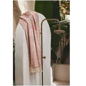 Louise Misha - Serviette de plage Lana en coton bio Jaune S pas cher
