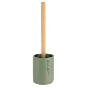 Brosse WC avec support en résine Kaki & Manche en Bambou - TENDANCEVendu paramazon