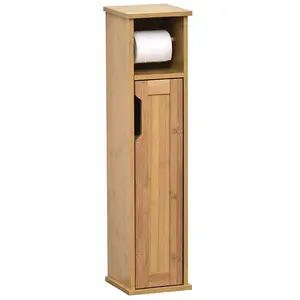 EVIDECO Dérouleur réserve papier WC Mahé bambou pas cher