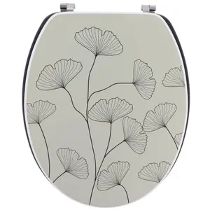 Tendance - abattant wc mdf 18 pouces attaches acier inoxydable - actuel pas cher