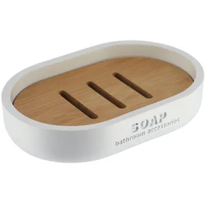 BUT Porte savon polyresine - blanc bambou Tendance