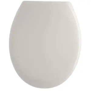 Comparateur de prix : TENDANCE Abattant WC avec frein de chute et déclipsable en polypropylène Blanc et Acier Inoxydable