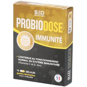 Comparateur de prix : SID NUTRITION Probiodose Immunite x15 gélules