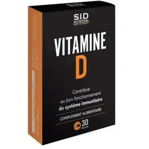 Comparateur de prix : SID Nutrition Vitamine D 30 gélules
