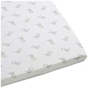 Atelier de Morphée Drap housse enfant à oursons Teddy 90x190 pas cher