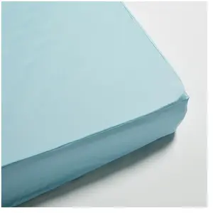 Ma Literie Naturelle Drap housse Bleu 160x200 pas cher