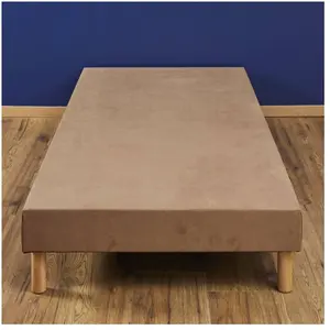 Atelier de Morphée Sommier tapissier marron 70x200 pas cher