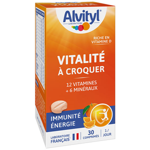 Comparateur de prix : Alvityl Vitalité A Croquer Goût Orange 30 Comprimés