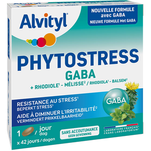 Alvityl Phytostress - GABA + Rhodiole + Mélisse - 42 Jours - Dès 12 ans pas cher