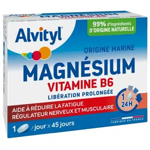 Alvityl Magnésium Vitamine B6 Liberation Prolongée 45 Comprimés