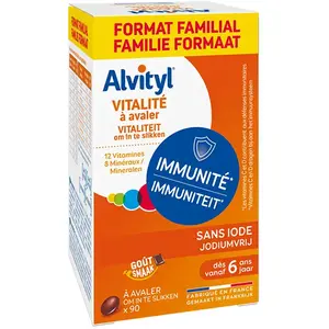 Comparateur de prix : Ansmann Alvityl Vitalité à avaler 12 vitamines et 8 minéraux dès 6 ans 90 comprimés