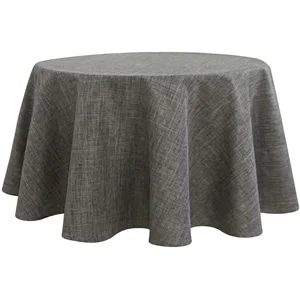 Comparateur de prix : HOME MAISON Nappe ronde infroissable et anti-tâches Gris anthracite 160 cm