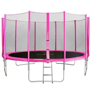 SIX MyJump 4,30 m Trampoline de jardin rose pas cher