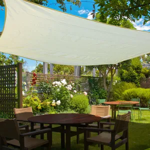Voile d'Ombrage 3 x 4m byp Crème pas cher