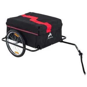 Remorque pour vélo pliable - MYCOCOONING - Noir - Grande capacité de s...Vendu parcdiscount