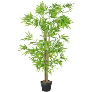 MH Bambou artificiel hauteur 1,5 m 644 feuilless & lichen denses réaliste... pas cher