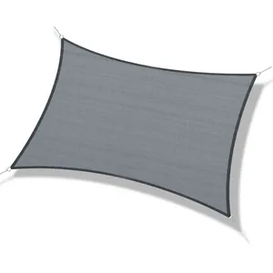 MH Voile d'ombrage 6x4M rocco gris pas cher
