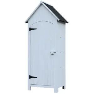 Armoire de jardin 1 porte calista sapin blanc