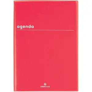 Editions Oberthur Agenda scolaire 2023-2024 journalier Boréal Rouge pas cher