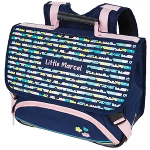 Editions Oberthur Cartable - LITTLE MARCEL - Blue Flowers - 38cm - 2 compartiments - EnfantVendu paramazon