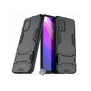 Comparateur de prix : Htdmobiles Housse etui coque rigide anti choc pour Xiaomi Mi 10 Lite 5G + verre trempe - NOIR -