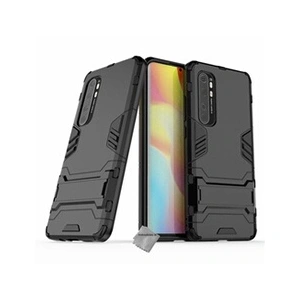 Comparateur de prix : Htdmobiles Housse etui coque rigide anti choc pour Xiaomi Mi Note 10 Lite + verre trempe - NOIR -