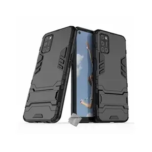 Htdmobiles Housse etui coque rigide anti choc pour Oppo A72 + verre trempe - NOIR - pas cher