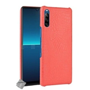 Htdmobiles Housse etui coque rigide simili cuir crocodile pour Sony Xperia L4 + verre trempe - ROUGE - pas cher