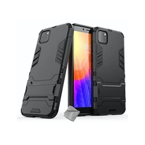 Comparateur de prix : Htdmobiles Housse etui coque rigide anti choc pour Huawei Y5p + verre trempe - NOIR -