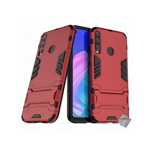 Htdmobiles Housse etui coque rigide anti choc pour Huawei P40 Lite E / Y7p + verre trempe - ROUGE - pas cher