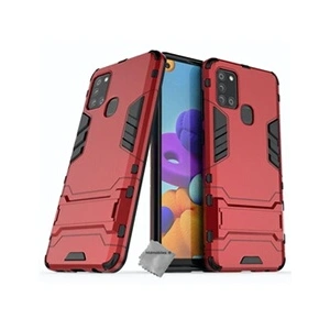 Comparateur de prix : Htdmobiles Housse etui coque rigide anti choc pour Samsung Galaxy A21s + film ecran - ROUGE -