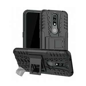 Htdmobiles Housse etui coque rigide anti choc pour Nokia 4.2 + verre trempe - NOIR - pas cher