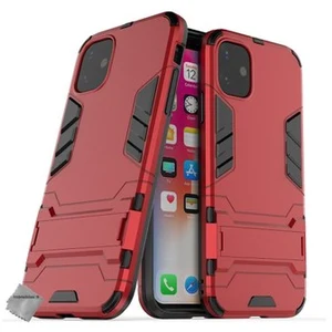 Comparateur de prix : Htdmobiles Housse etui coque rigide anti choc pour Apple iPhone 11 + verre trempe - ROUGE