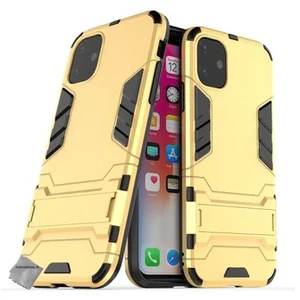 Htdmobiles Housse etui coque rigide anti choc pour Apple iPhone 11 + verre trempe - OR pas cher