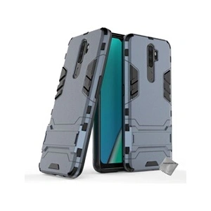 Htdmobiles Housse etui coque rigide anti choc pour Oppo A9 (2020) + film ecran - BLEU FONCE - pas cher
