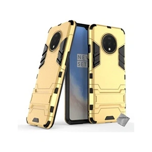 Htdmobiles Housse etui coque rigide anti choc pour OnePlus 7T + verre trempe - OR - pas cher